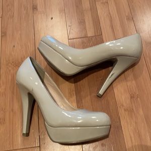 G by Guess Nude Platform Heels